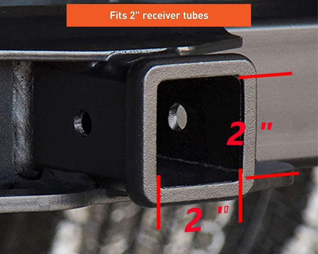 American Flag Trailer Hook Cover + Lock Set - 2-Inch Receiver - Heavy Duty Aluminum