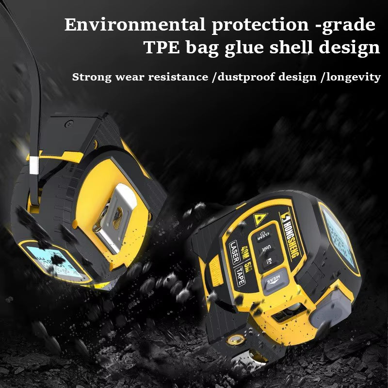 3 in 1 Laser Tape Measure Meter Infrared High-Precision Intelligent Electronic Ruler 40/60M Laser Tape Building Distance Meters