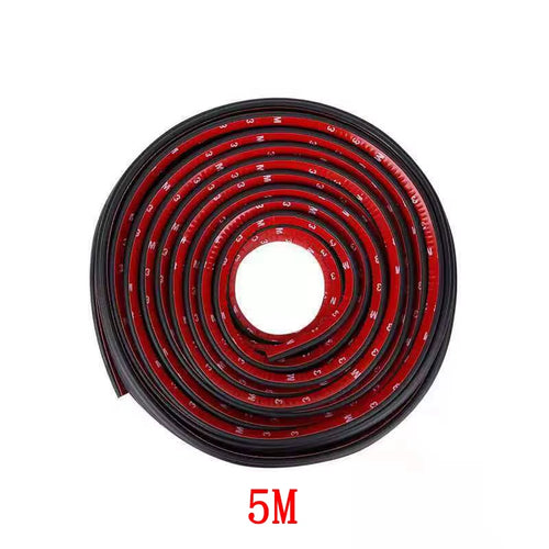 5/8/10 Meters B Type Car Door Seal Strips Noise Insulation Windproof Weatherstrip Rubber Seals Sticker Auto Interior Accessories